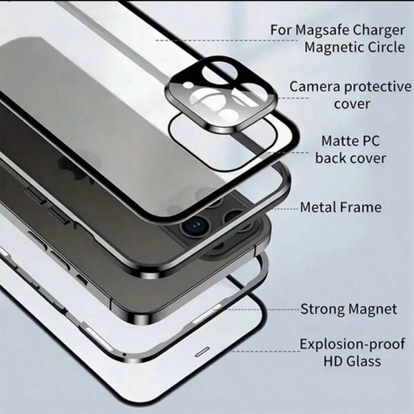 Magnetic Black Phone Case 
For iPhone 14pro 
Brand New 📲 - Picture 7 of 8